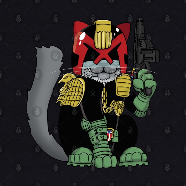 Mort Dredd - Cat Dredd - The PAW is the law! by TwistedKoala